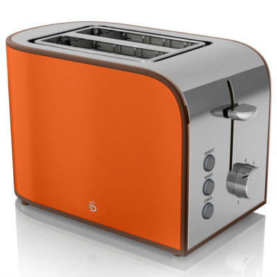 Swan Retro 2 Slice Toaster - Orange